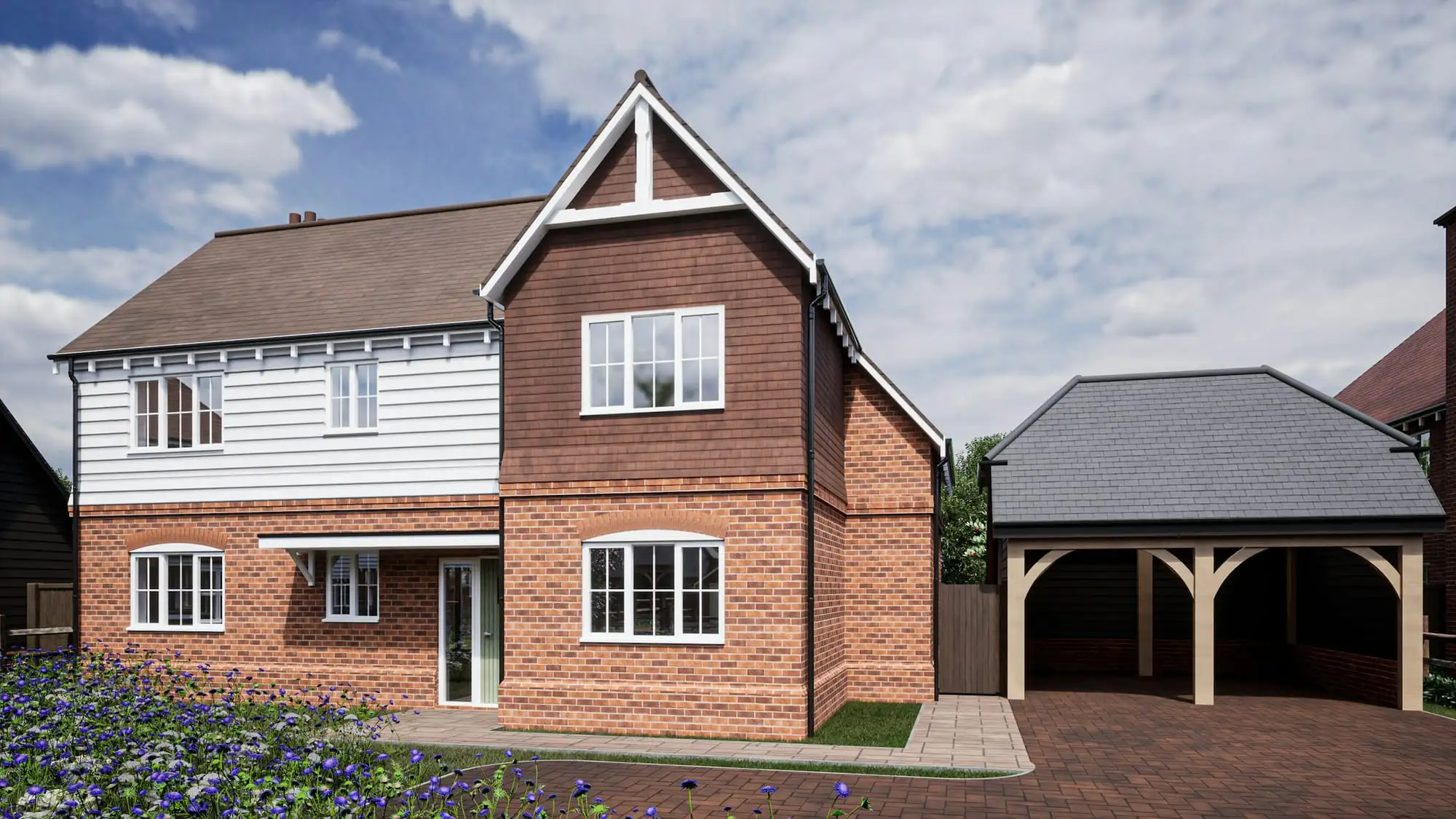 Detached new build home before an end of warranty survey Snag Surveys